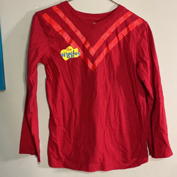 Boys Large (10/12) Simon Wiggle Long Sleeved The Wiggles Shirt (Red) - Picture 2 of 5